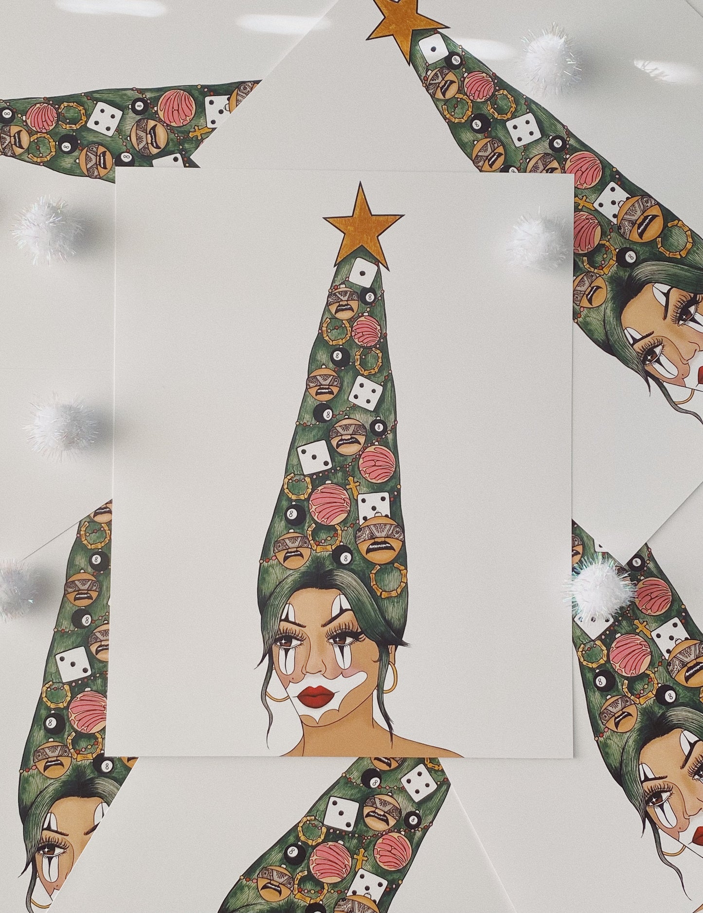 Chicana Christmas Print