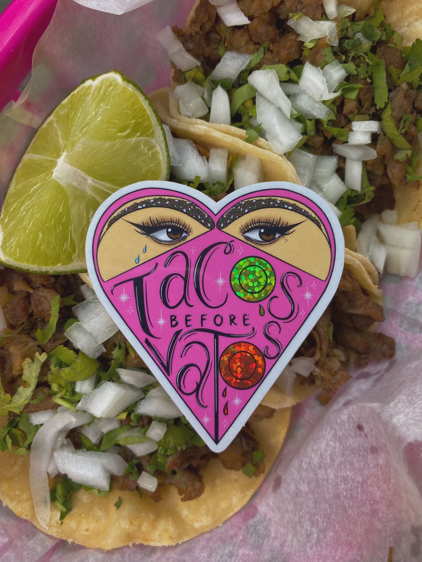 Tacos Before Vatos Sticker