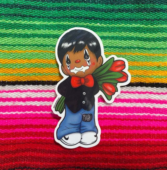 Precious Homie with Red Flowers Sticker