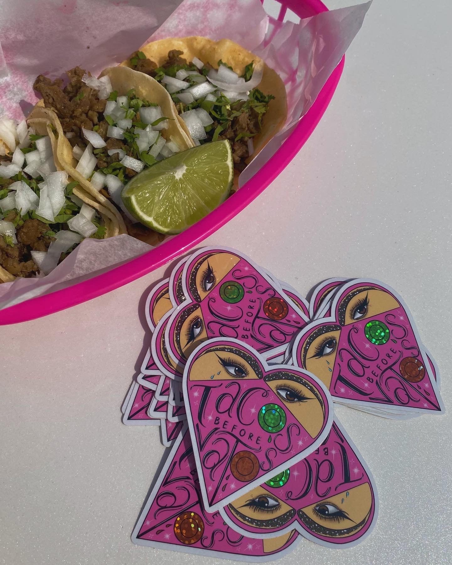 Tacos Before Vatos Sticker