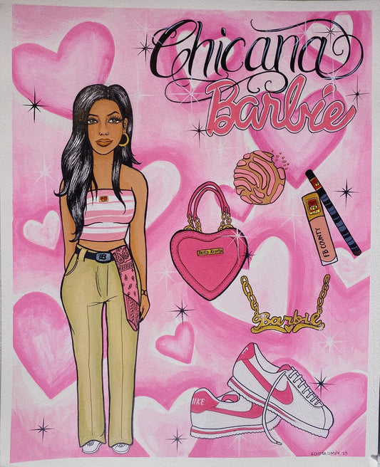 Chicana Barbie Print