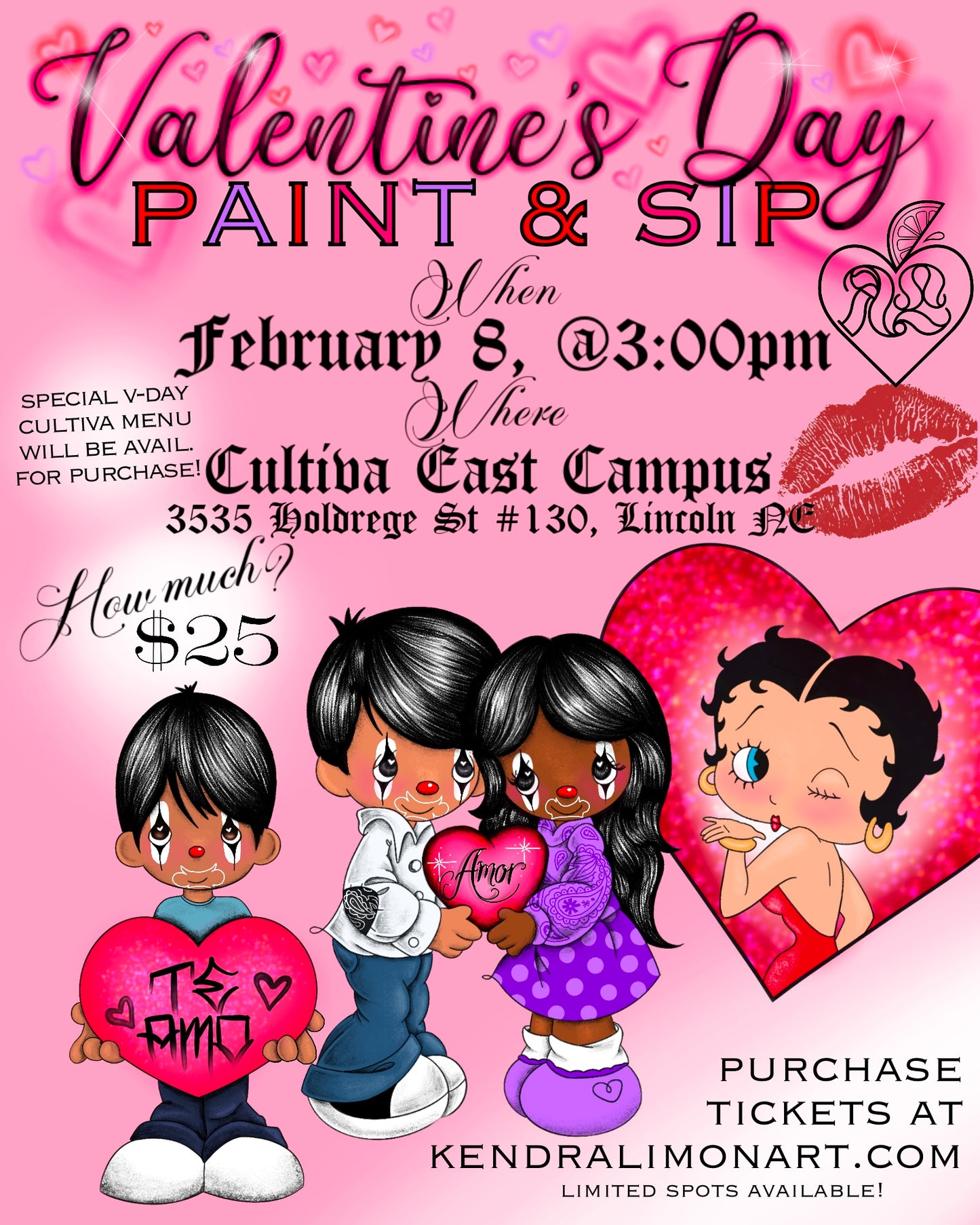 Valentine's Day Paint and Sip