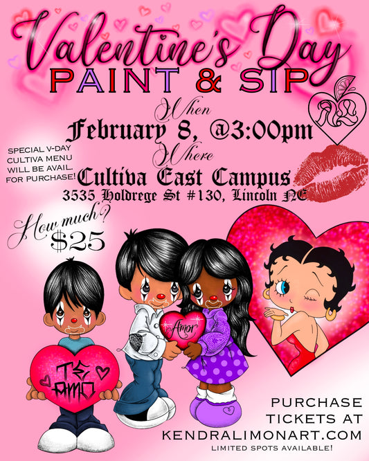 Valentine's Day Paint and Sip