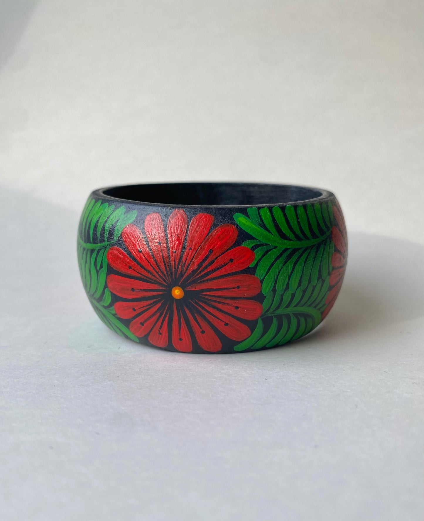 Hand Painted Wooden Bangle Bracelet