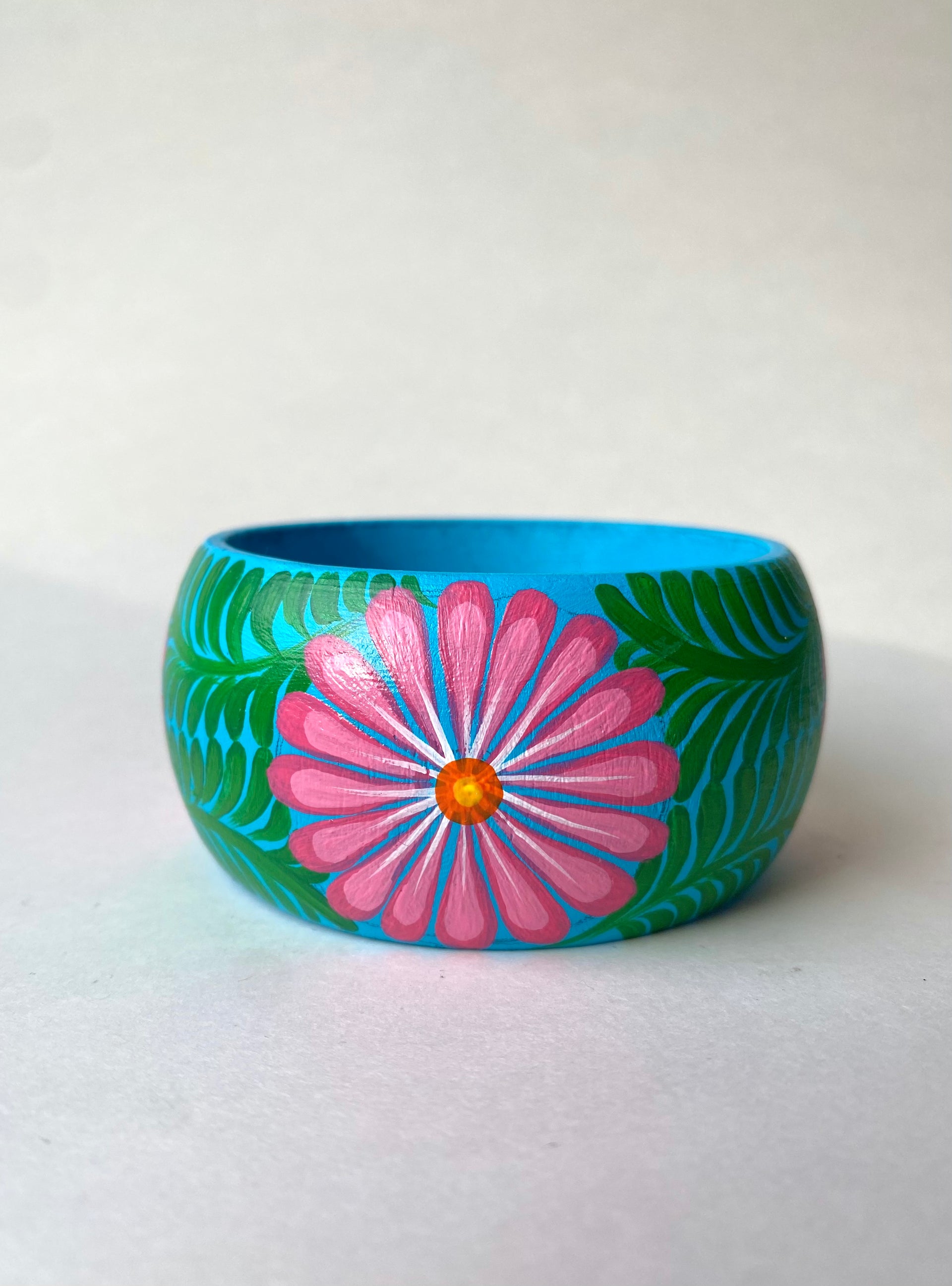 Hand Painted Wooden Bangle Bracelet – Kendra Limon Art