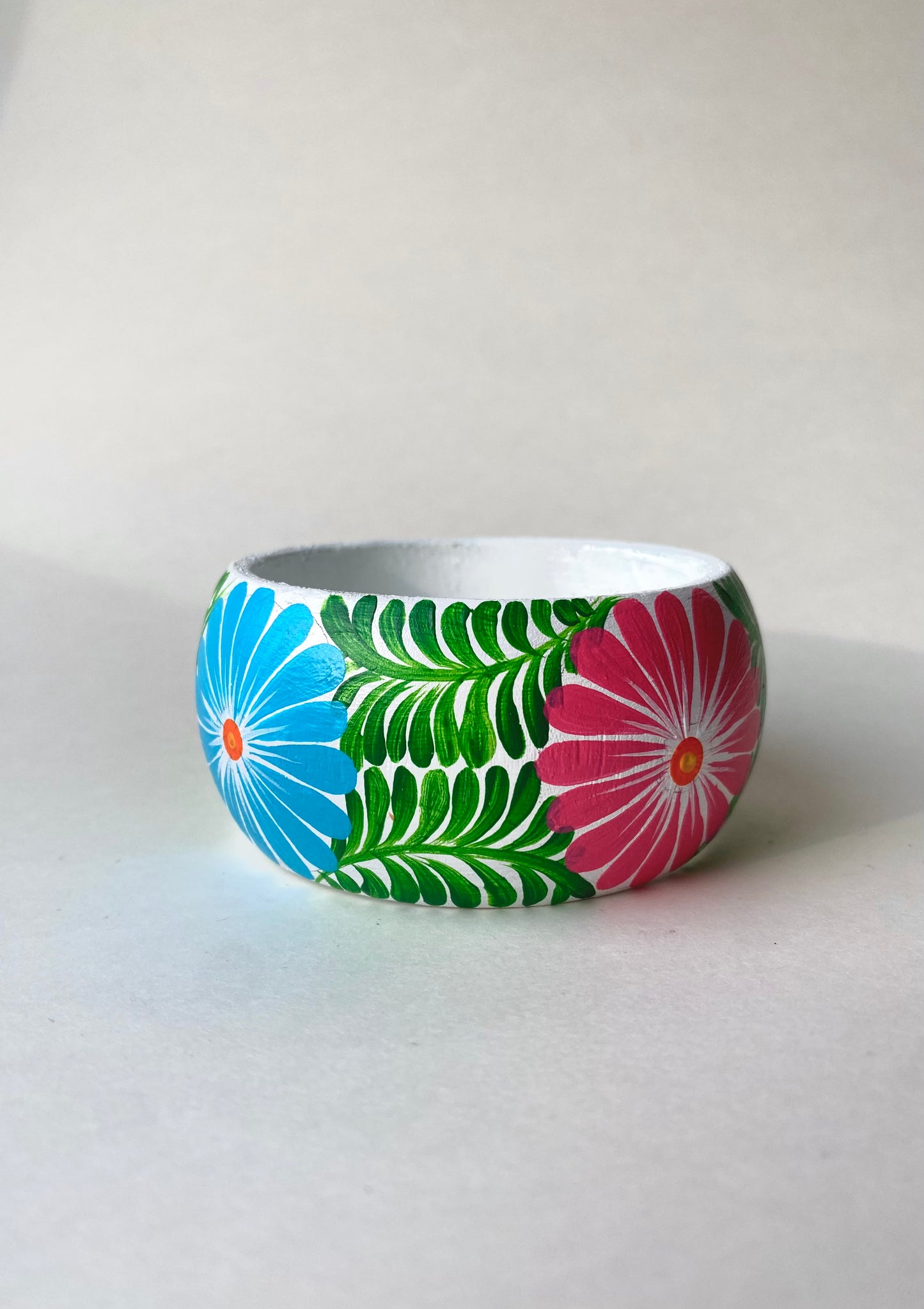 Hand Painted Wooden Bangle Bracelet